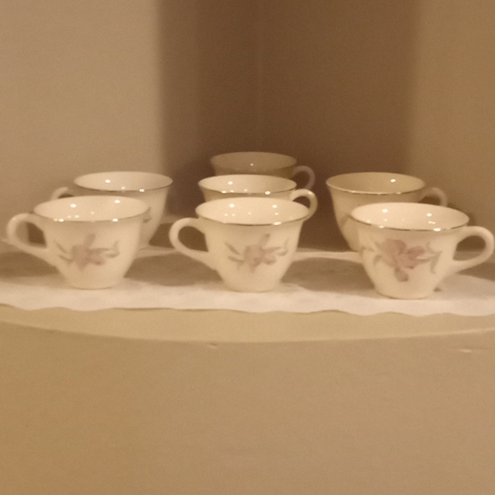 Vintage Universal Cambridge Iris Tea Cup Bundle - 7- 3"  Tea Cups